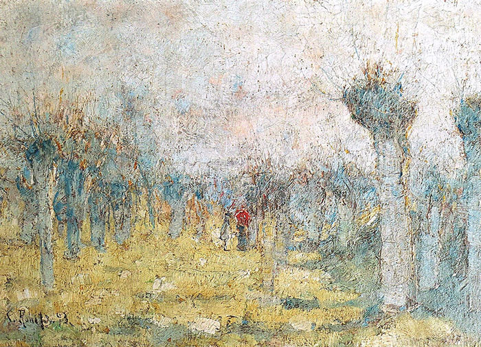 Abbildung von Christian Rohlfs. Weiden im Frühling, 1893