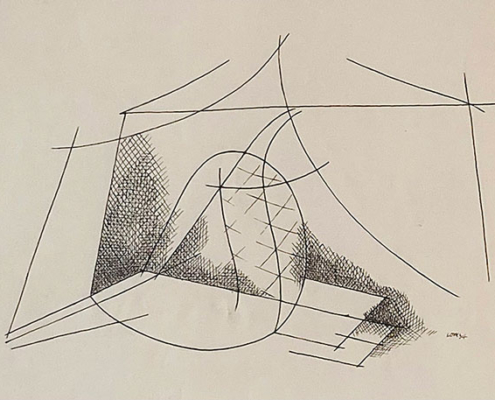 Abbildung von Alfred Lomnitz. Abstrakte Komposition. 1934