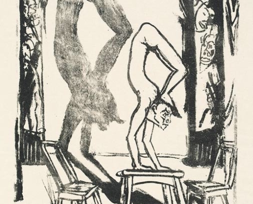 Abbildung von Erich Heckel. Handstand. 1916
