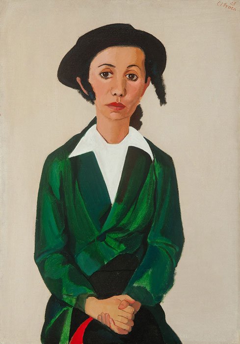 Abbildung von Paul Citroen. Porträt Chaja Goldstein. 1938
