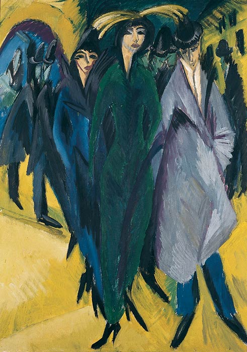 Abbildung von Ernst Ludwig Kirchner. Frauen auf der Straße. um 1914