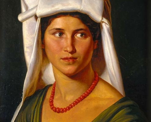 Abbildung von Theobald von Oer. Bildnis einer Italienerin. 1837
