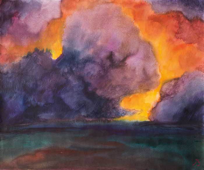 Abbildung von Herbert Beck. Blitzwolken. 2006