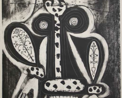 Abbildung von Pablo Picasso. Femme au fauteuil (d'après le noir). Lithografie vom 11.12.1948
