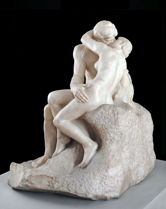 Abbildung von Auguste Rodin. Der Kuss. 1953
