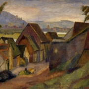 Abbildung von Otto Modersohn. Alt Bestenheid mit Blick auf Wertheim. 1922