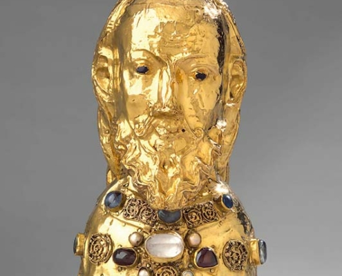 Abbildung von Kopfreliquiar des Heiligen Paulus. 11. Jahrhundert