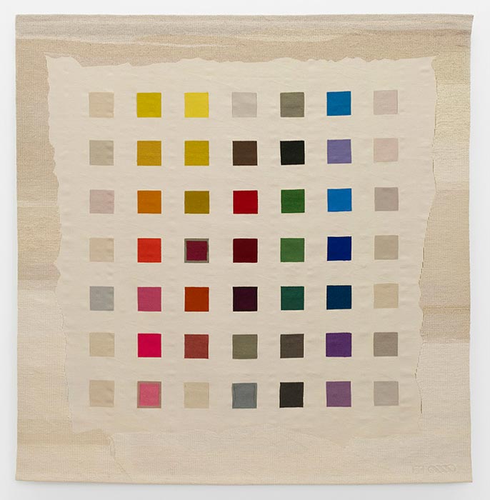 Abbildung von Sheila Hicks. Color Alphabet II/VI. 1982