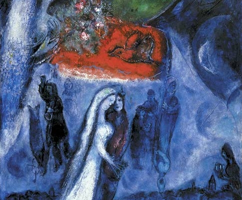 Abbildung von Marc Chagall. Paris zwischen zwei Ufern. 1953–1956