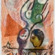 Abbildung von Marc Chagall. Vorskizze zu J'habite ma vie. 1968