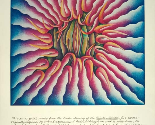 Abbildung von Judy Chicago. Peeling Back. 1974