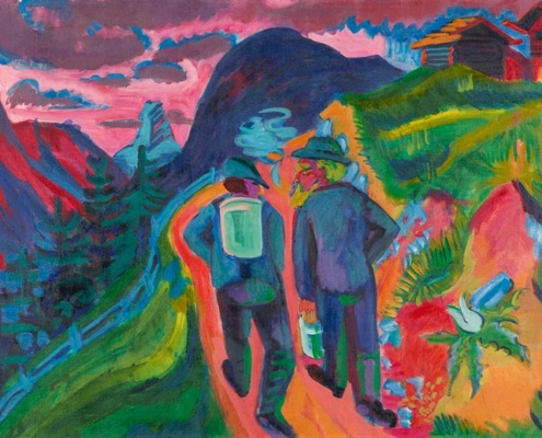 Abbildung von Ernst Ludwig Kirchner.  Alpweg nach dem Gewitter. 1923/1924