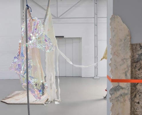 Abbildung von Rosa Tharrats. Vestir el viento. 2025. Installationsansicht Kunsthalle Münster
