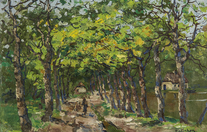 Abbildung von Elisabeth von Eicken. Baumallee, nach 1910