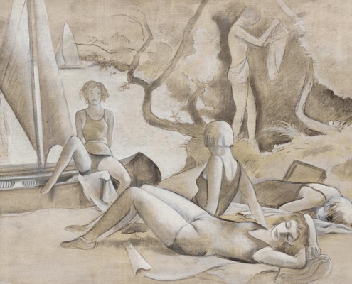 21.09.25–08.02.26<br>HOLZWICKEDE | Museum Haus Opherdicke: »O ihr Menschen« Abbildung von József Batót. Badesee mit Figurengruppe. 1921