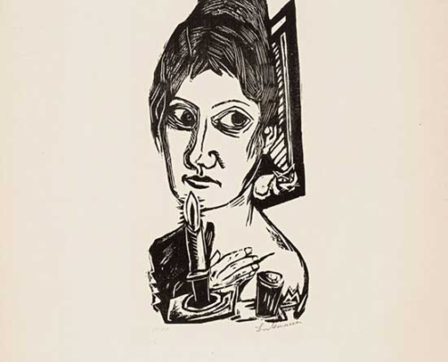 Abbildung von Max Beckmann. Frau mit Kerze. 1920