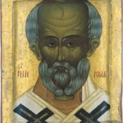 Abbildung von Heiliger Nikolaus. Russland, 3. Viertel 16. Jh.