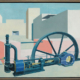 Abbildung von Carl Grossberg. Komposition mit Turbine. 1929