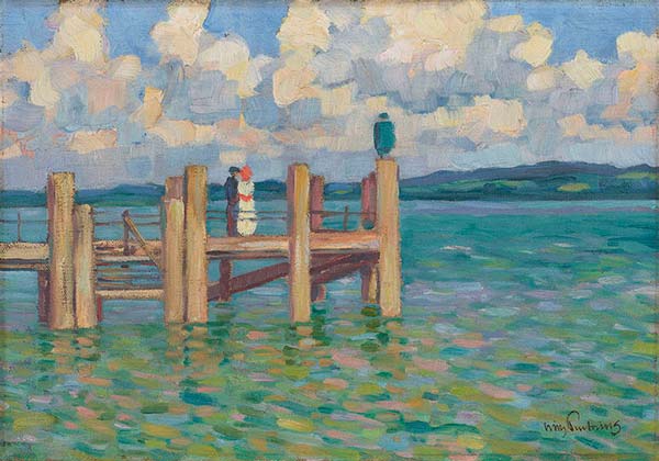 Willy Preetorius. Steg in Schondorf am Ammersee, ohne Jahr (vor 1934) Abbildung von Willy Preetorius. Steg in Schondorf am Ammersee, ohne Jahr (vor 1934)