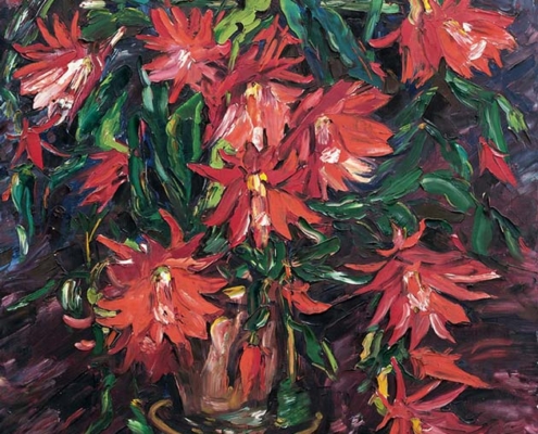 15.02.–17.05.26<br>WERTHER | Museum Peter August Böckstiegel: Böckstiegel – Akte und Blumenschicksale Abbildung von Peter August Böckstiegel. Blühender Kaktus. um 1927