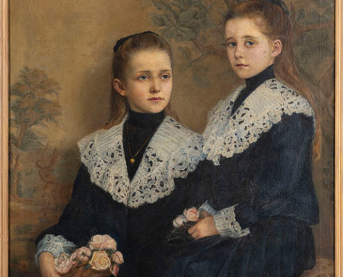 Johanna Helfferich. Porträt von zwei Töchtern des Robert Bernhardt Terfloth. 1902 Abbildung von Johanna Helfferich. Porträt von zwei Töchtern des Robert Bernhardt Terfloth. 1902
