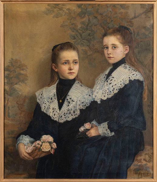 Johanna Helfferich. Porträt von zwei Töchtern des Robert Bernhardt Terfloth. 1902 Abbildung von Johanna Helfferich. Porträt von zwei Töchtern des Robert Bernhardt Terfloth. 1902