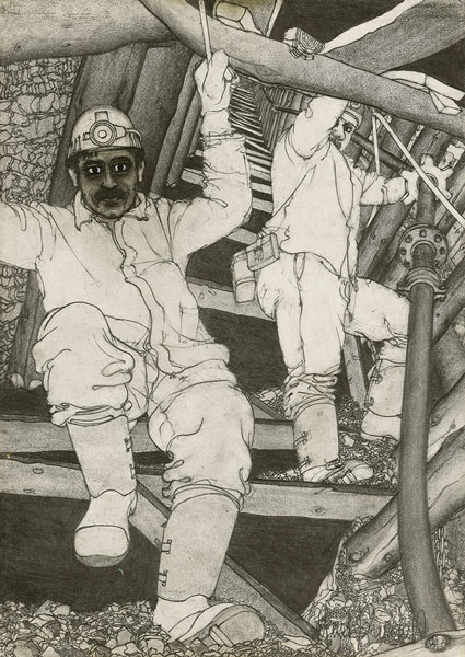 10.05.–25.10.26<br>SELM-CAPPENBERG | Museum Schloss Cappenberg: Alfred Schmidt … unter Tage Abbildung von Alfred Schmidt. Ohne Titel, ohne Jahr