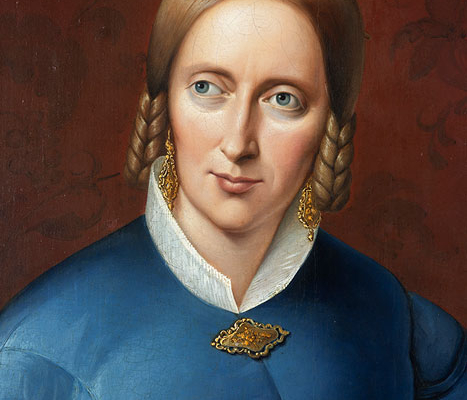 Johann Joseph Sprick. Porträt der Dichterin Annette von Droste-Hülshoff Abbildung von Johann Joseph Sprick. Porträt der Dichterin Annette von Droste-Hülshoff