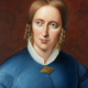 Abbildung von Johann Joseph Sprick. Porträt der Dichterin Annette von Droste-Hülshoff