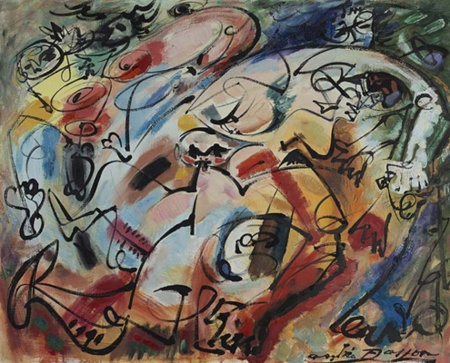 André Masson. Wildgruppe. 1962. Sammlung Klewan © VG Bild-Kunst, Bonn 2026 Abbildung von André Masson. Wildgruppe. 1962. Sammlung Klewan © VG Bild-Kunst, Bonn 2026