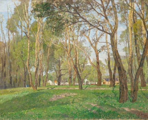 Tina Blau. Krieau im Prater. 1902. Belvedere, Wien Abbildung von Tina Blau. Krieau im Prater. 1902